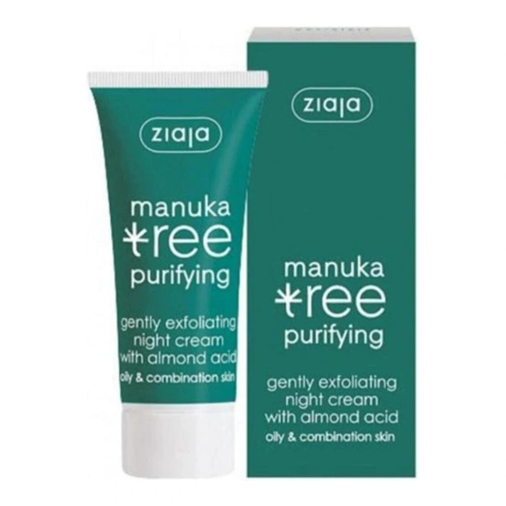 Ziaja Manuka Tree crème de nuit peaux mixtes et grasses 50 ml – pot