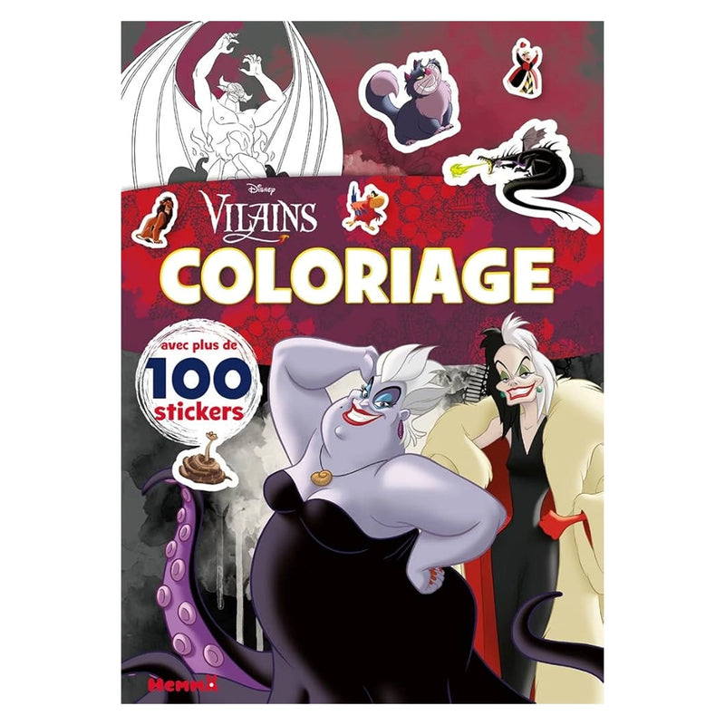 Disney Vilains Coloriage - Coloriage avec Stickers