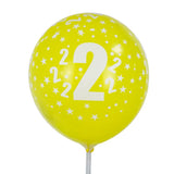 Set of 6 Printed Latex Balloons 2-30cm
