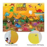 Educational Felt Wall Mat – Dinosaur Theme - 3Y+