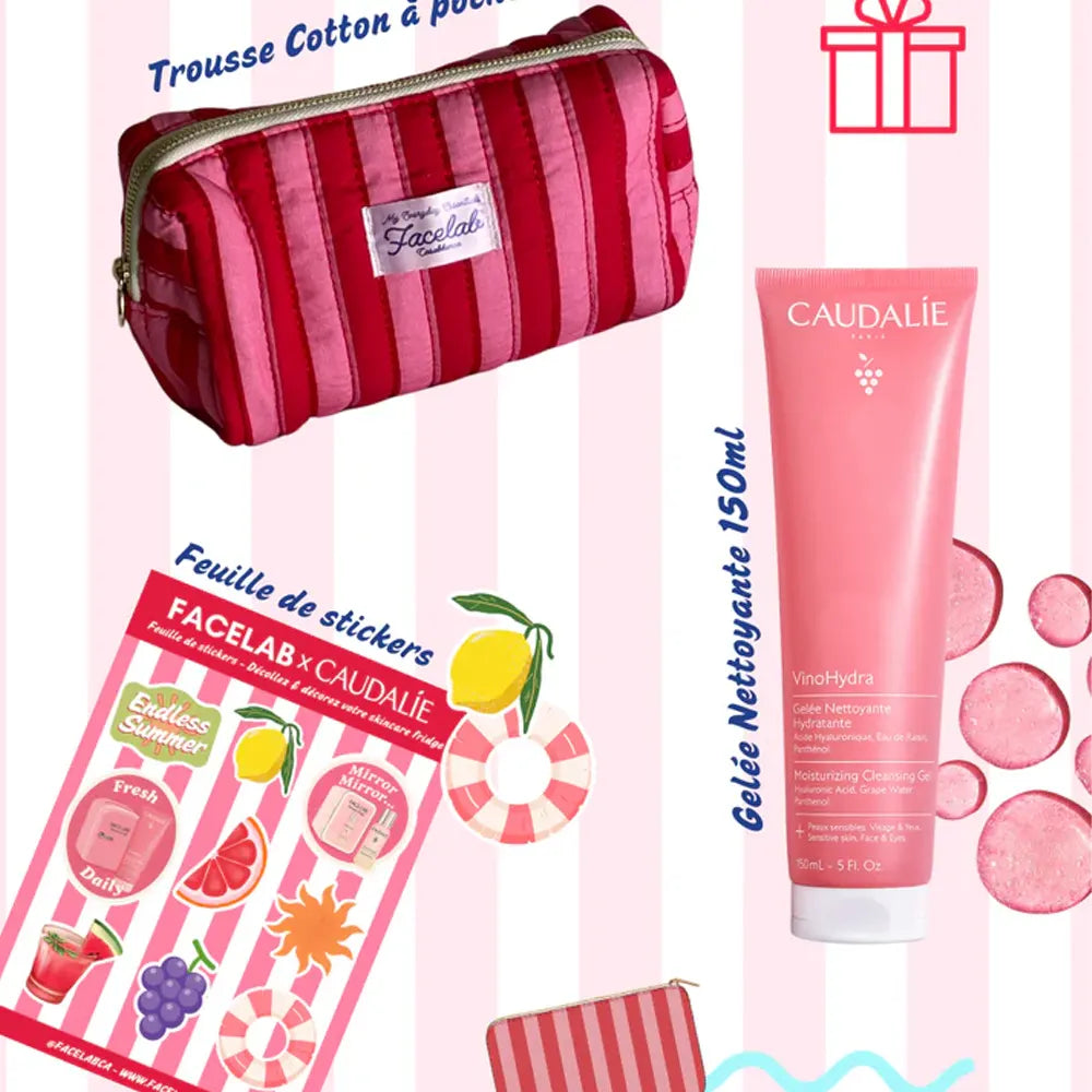 Facelab x Caudalie Skincare Fridge Pink + Gifts!