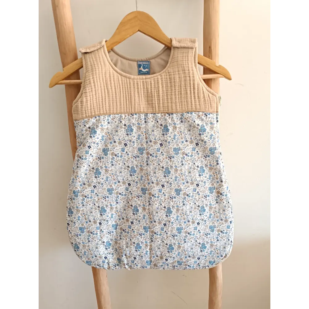 Baby Bulle Baby Sleeping Bag - Blue & Beige Floral – TOG 2