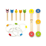 Viga Toys Wooden Animal Ring Toss Game – 3Y+