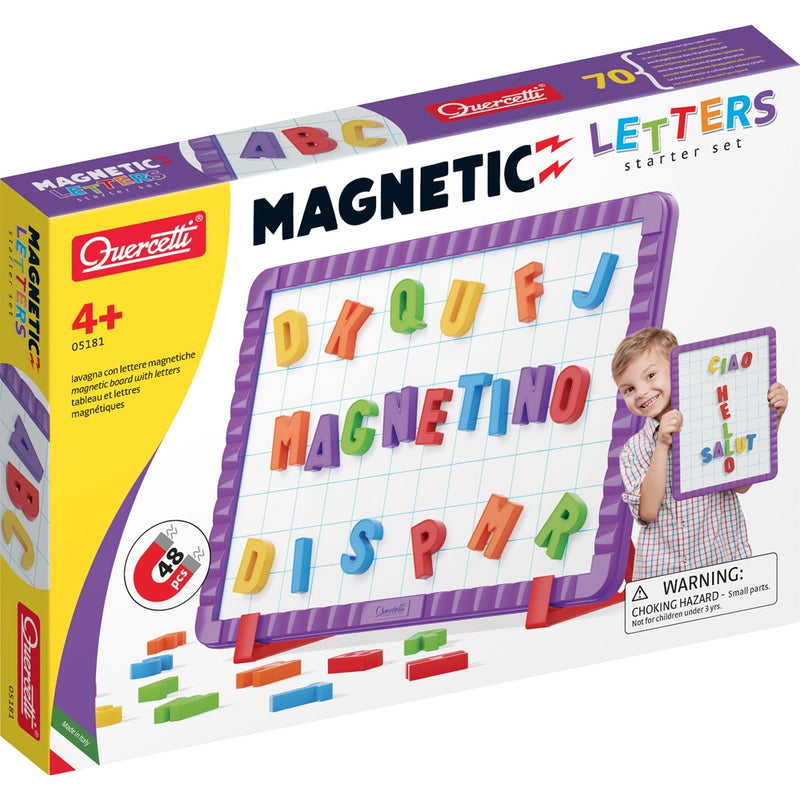 Quercetti 48 Magnetic Letters Board - 4Y+