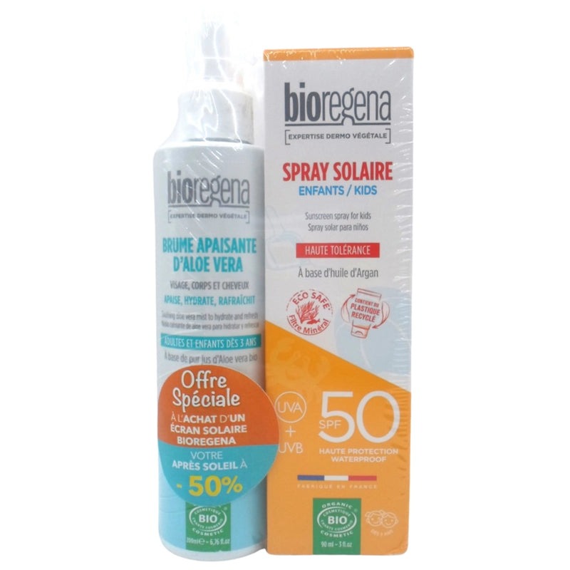 Bioregena Children's Spray 90ml + Aloe Vera Mist 200ml -50% Pack
