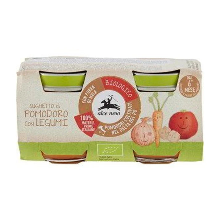 Alce Nero Sauce Tomate avec Légumes 2x80g