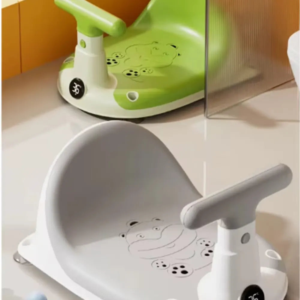 Siège de Bain Bébé avec Dossier & Poignée de Maintien