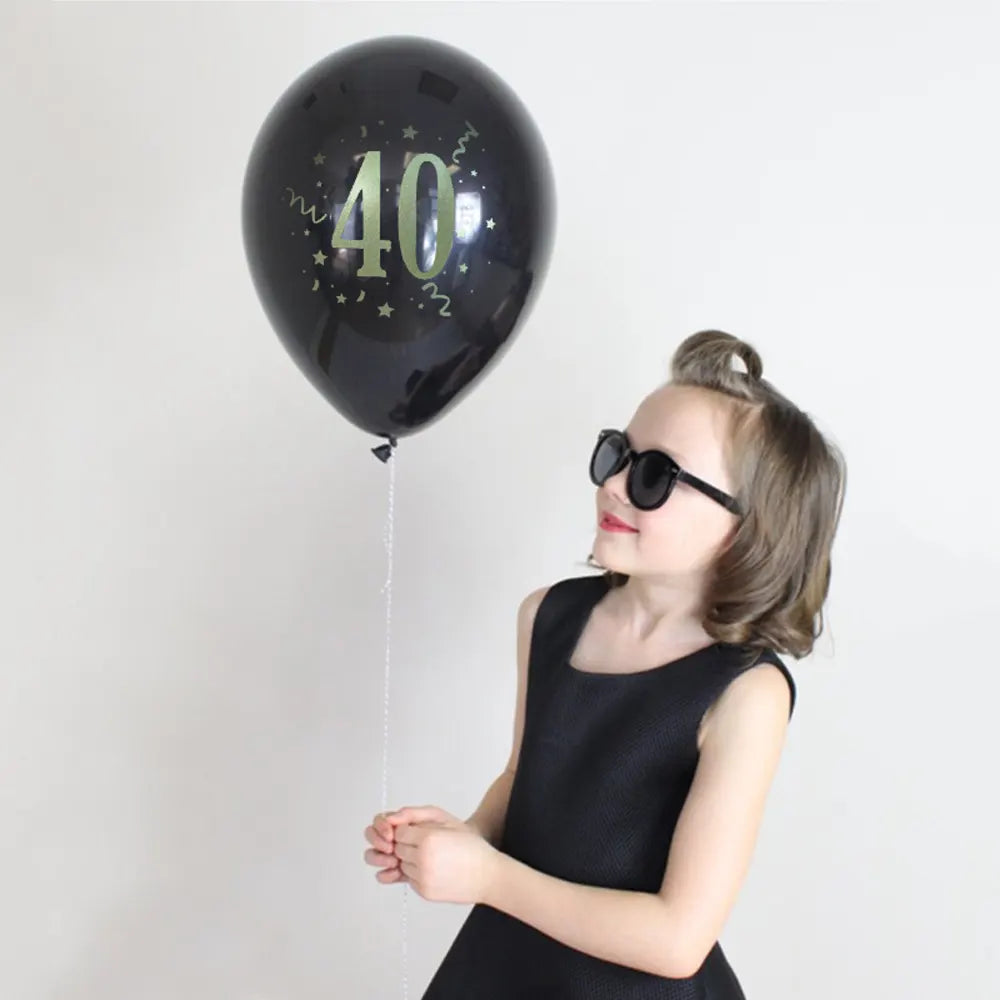 Set of 8 Printed Latex Balloons 40-30cm