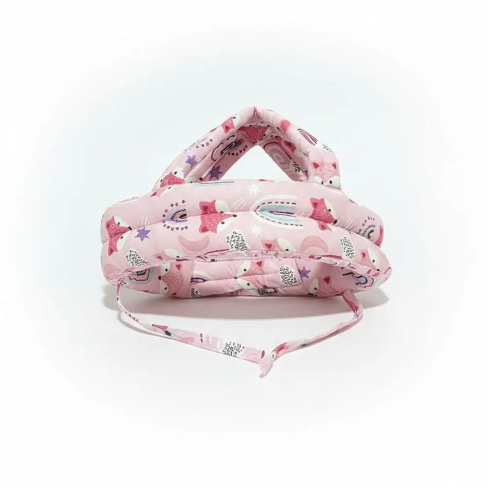 Casque de sécurité anti-bosse bébé BébéYo renards rose