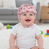 Casque de sécurité anti-bosse bébé BébéYo renards rose - vue 2