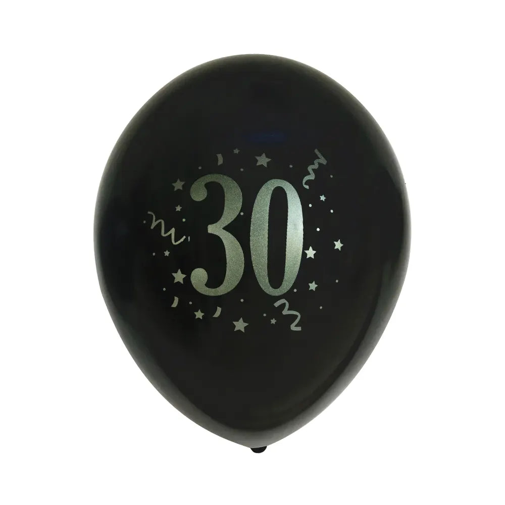 Set of 8 Printed Latex Balloons 30-30cm