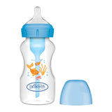 Dr. Brown’s Anti-Colic Baby Bottle Options with Wide Neck, Blue, 270 ml