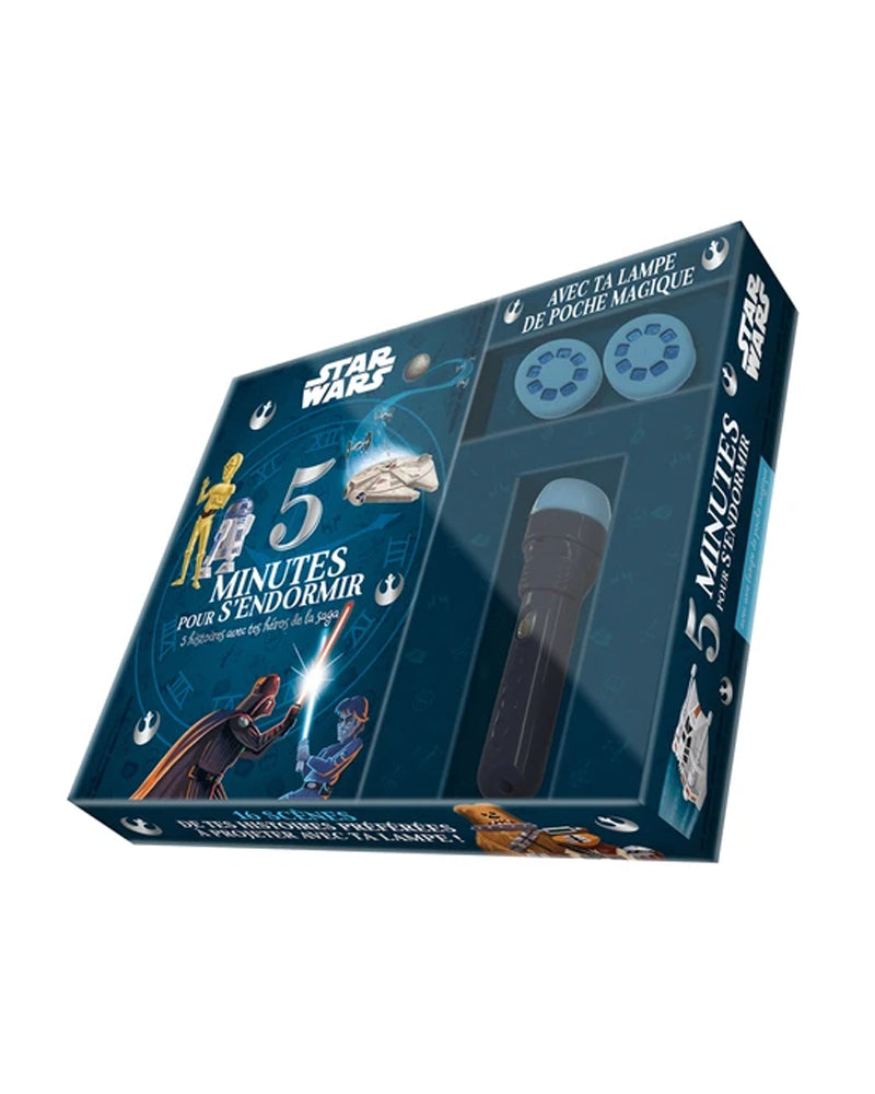 Star Wars Coffret 5 Minutes Pour S'endormir + Lampe de Poche Magique