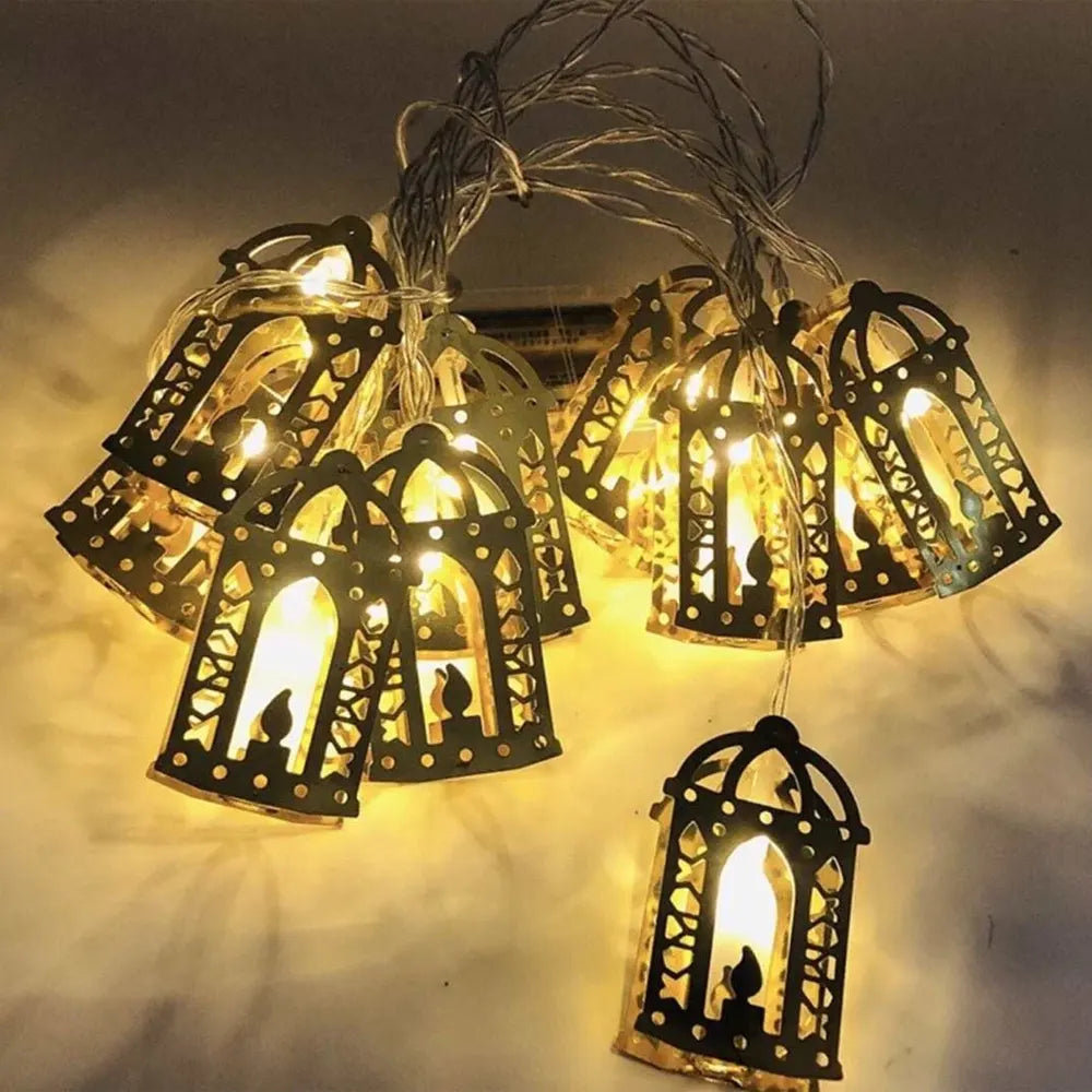 Guirlande Lumineuse Métal Lanterne Orientale – 10 LED