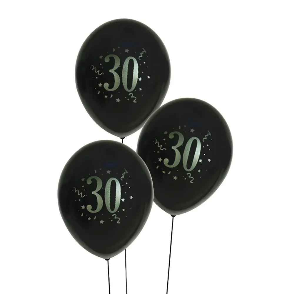 Set of 8 Printed Latex Balloons 30-30cm