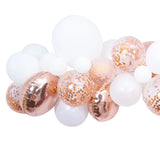 Deluxe Rose Gold & White Balloon Arch Kit