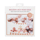 Deluxe Rose Gold & White Balloon Arch Kit