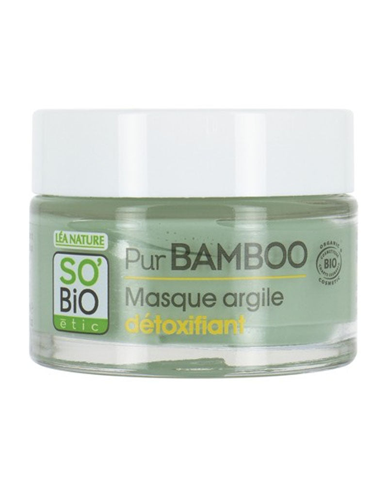 So Bio Masque Argile détoxifiant Pur Bamboo - 50ml