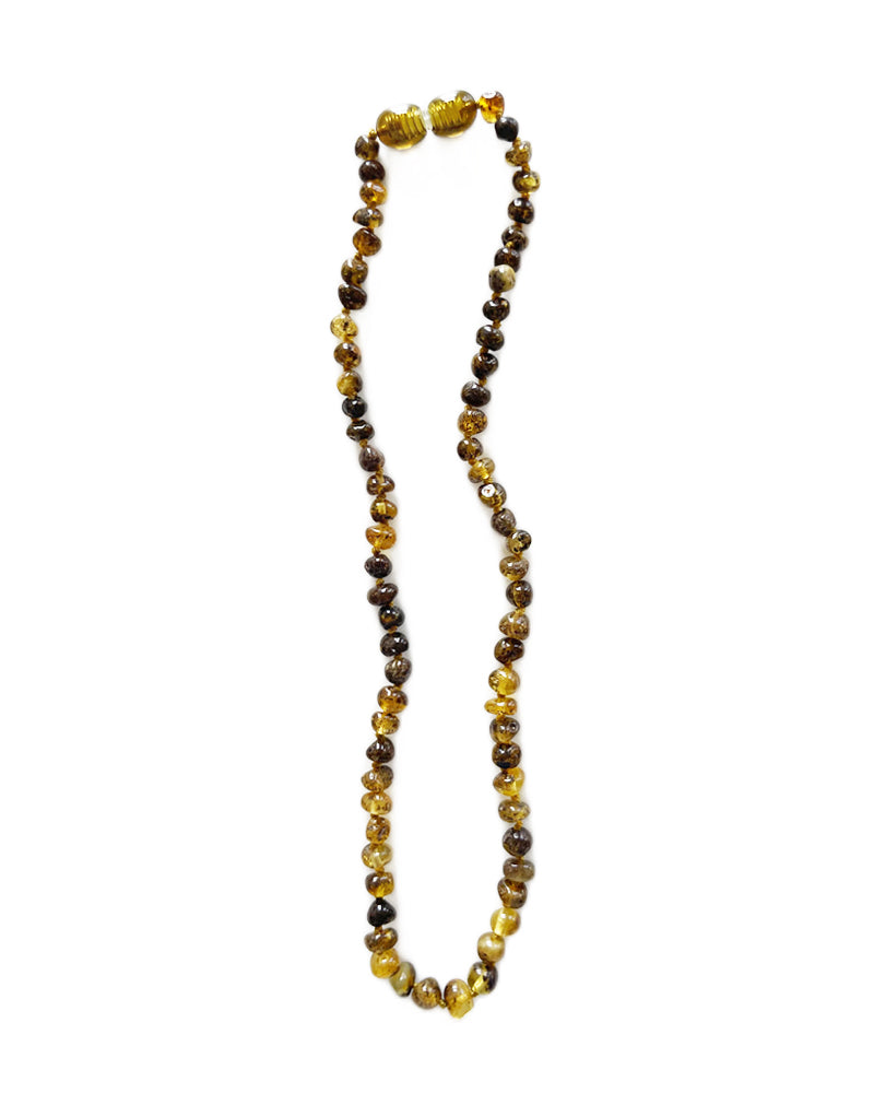 Collier Ambre avec Certificat d'authenticité pour bébé - Vert