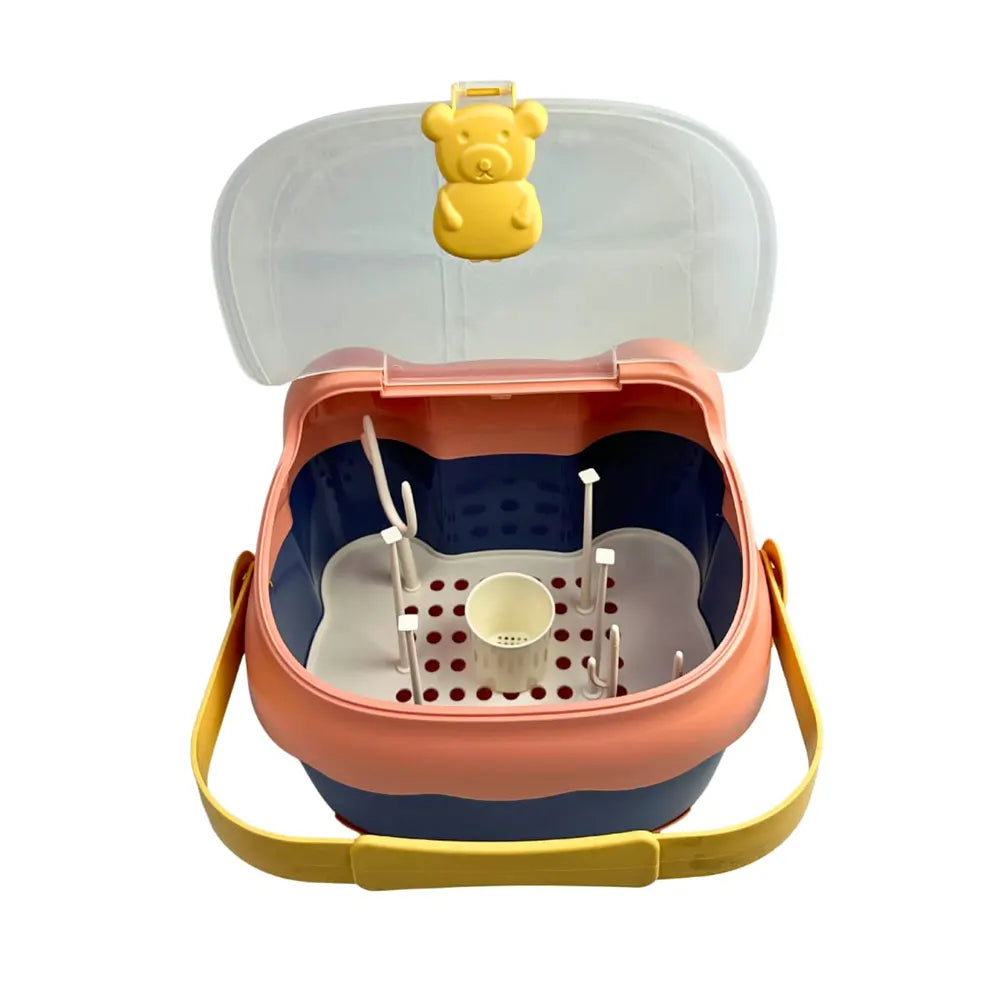 Portable Storage Box for Baby Accessories – Bear Pattern