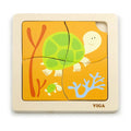 Viga Toys Wooden Flat Turtle Puzzle – 12M+