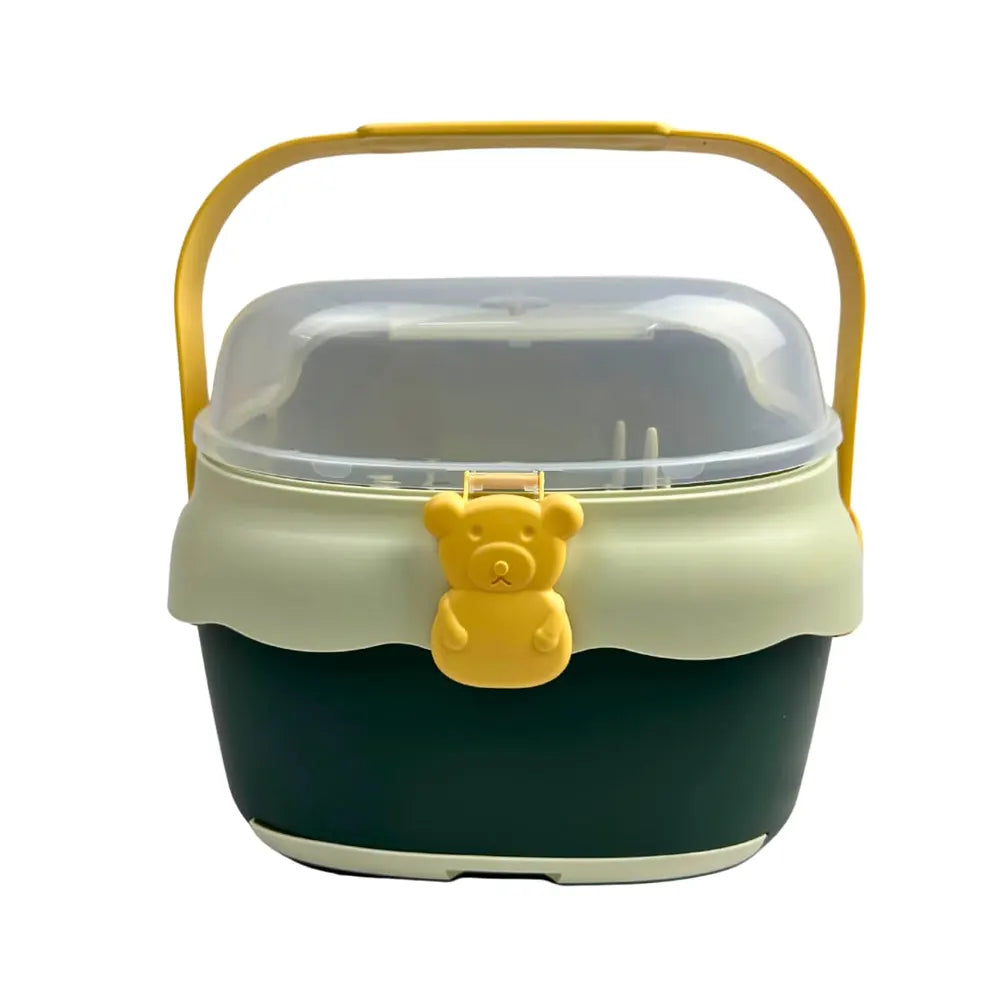 Portable Storage Box for Baby Accessories – Bear Pattern