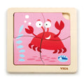 Viga Toys Wooden Crab Flat Puzzle – 12M+