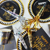 Pack de 4 sifflets de fête Happy New Year 18 cm - vue 4