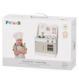 Viga Toys PolarB Cuisine avec Ustensiles 3A+ - Beige Nude