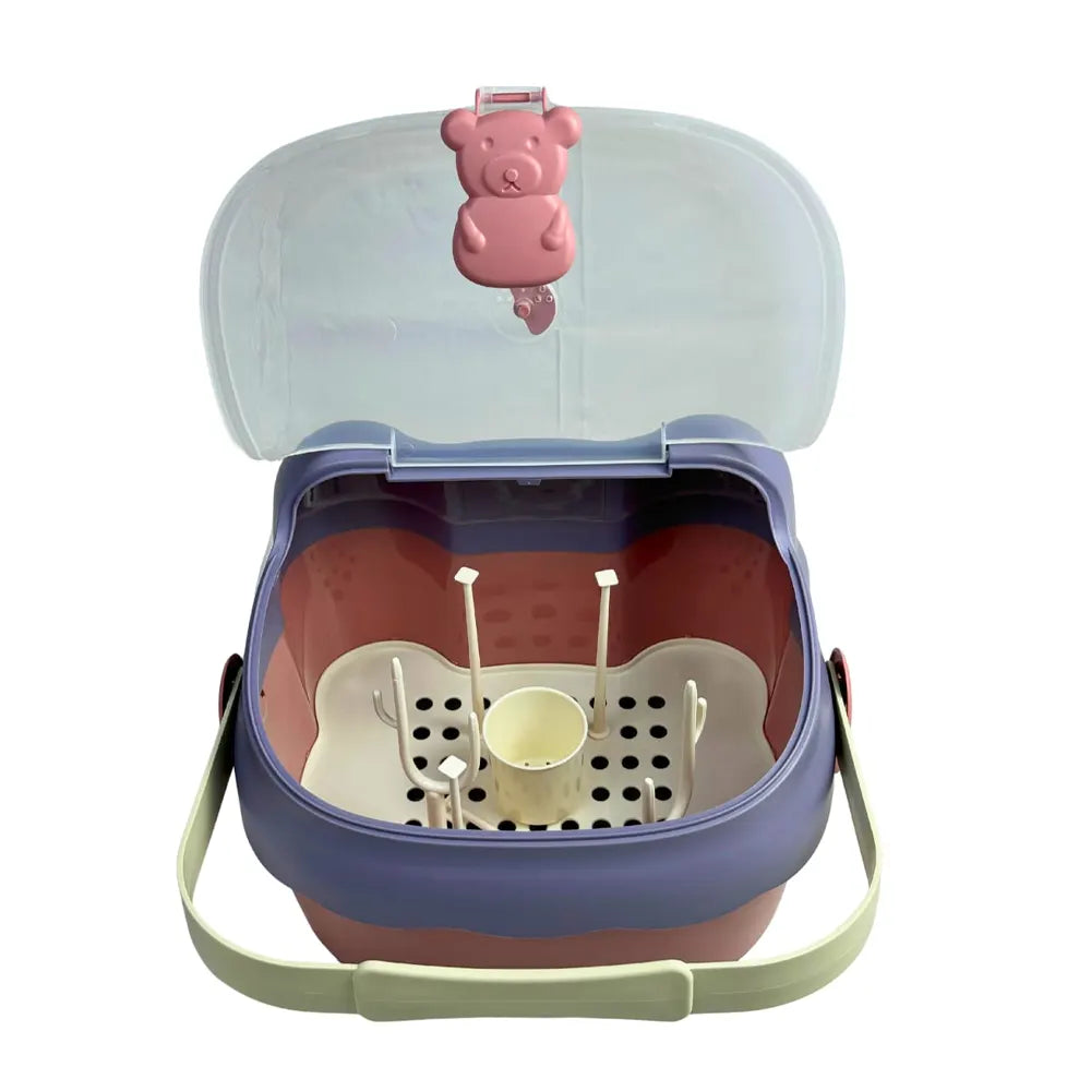 Portable Storage Box for Baby Accessories – Bear Pattern
