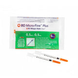 BD Micro-Fine Plus Jeringas de Insulina 0,5 ml – Caja de 10