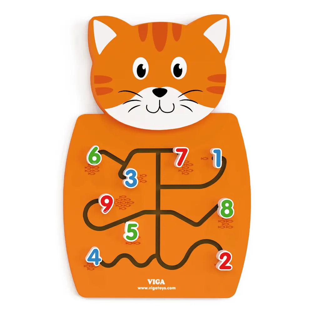 Viga Toys Wooden Number Learning Wall Toy - 18M+