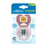 Dr. Brown's Pack de 2 Chupetes Advantage 0-6M