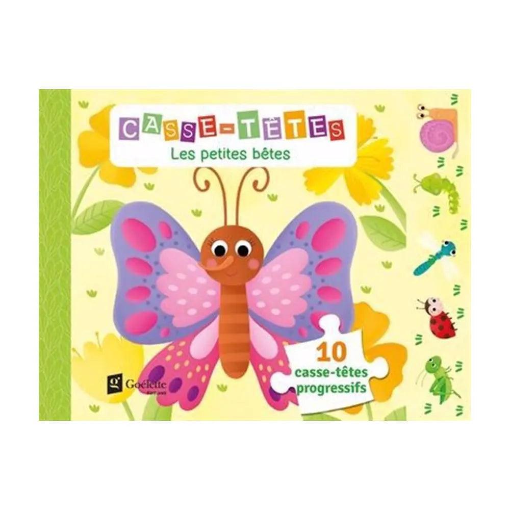 Puzzles Les Petites Bêtes 10 Puzzles Progressifs