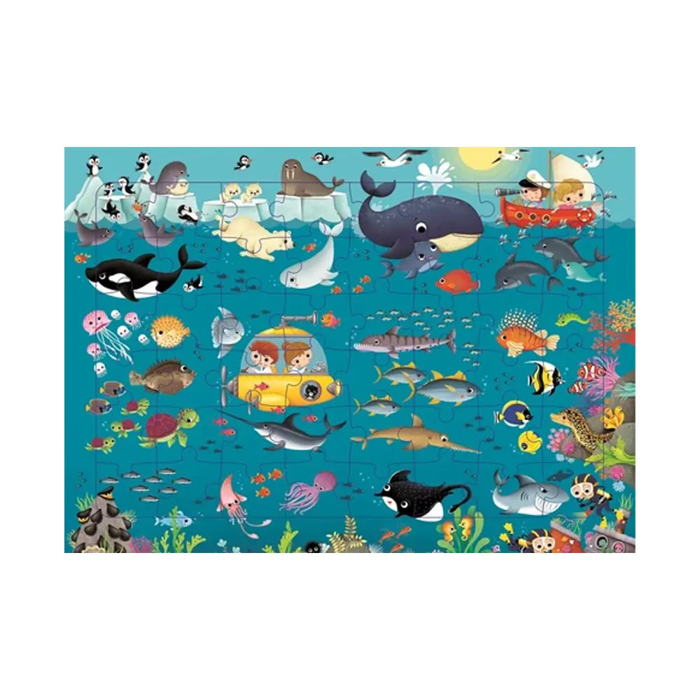 Piccolia Puzzles Les animaux des Océans 48 Pièces - 4A+