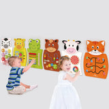 Viga Toys Wooden Number Learning Wall Toy - 18M+