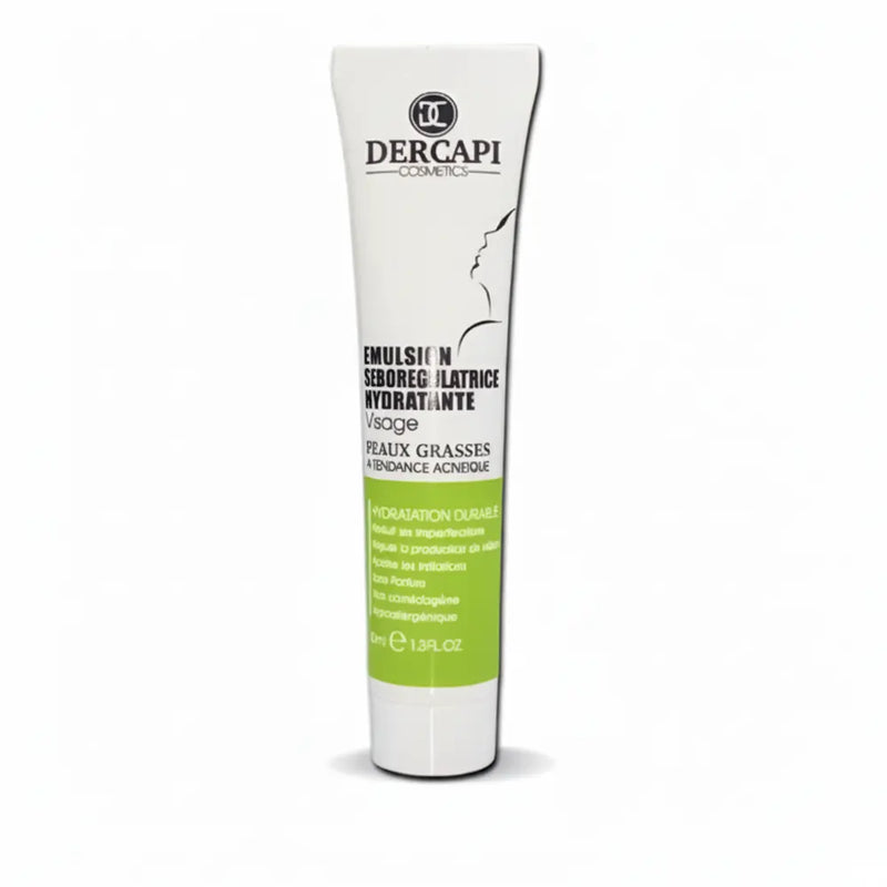 Emulsión seborreguladora Dercapi para piel grasa 40 ml