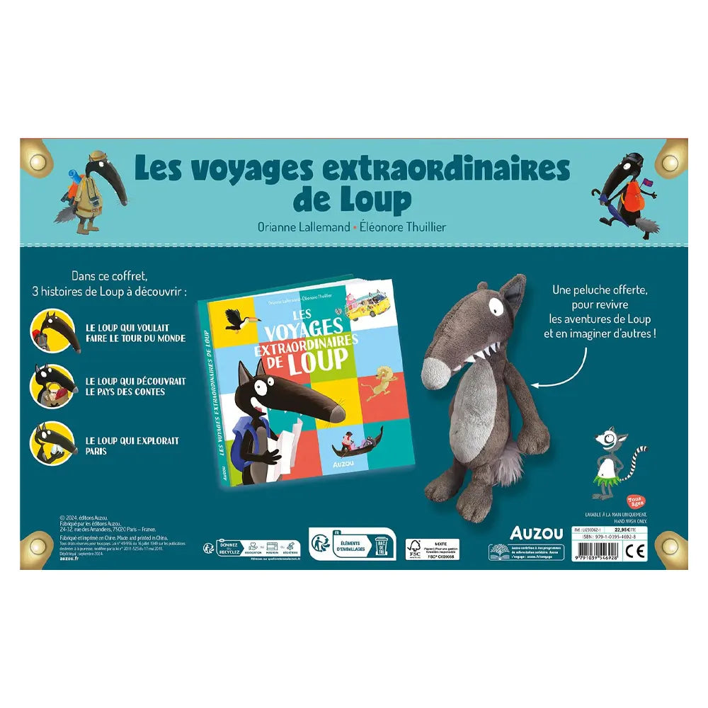 Auzou Wolf Box Set - Los extraordinarios viajes del lobo