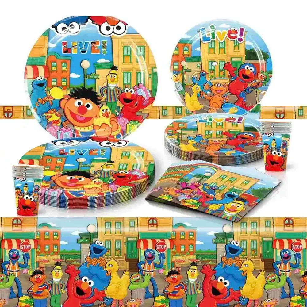 Pack de Cumpleaños 51 Piezas - Plaza Sésamo