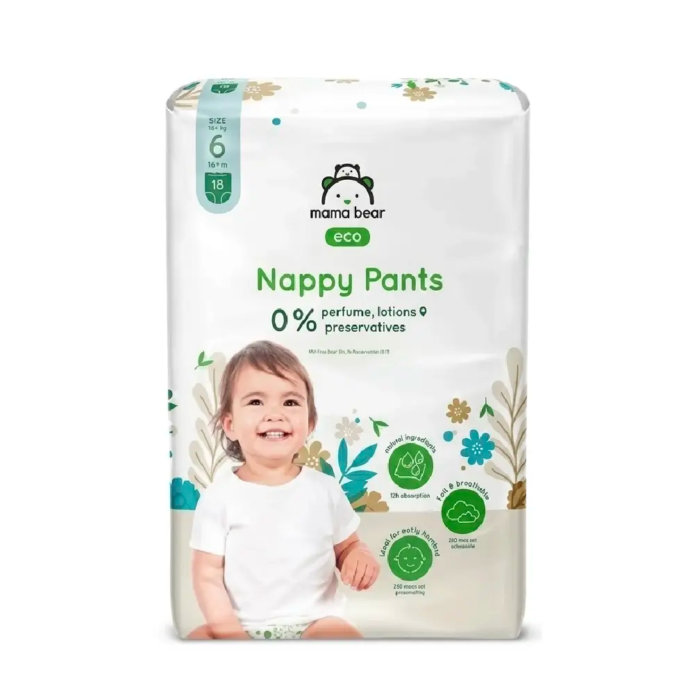 Mama Bear Diaper Pants Size 6 (+16Kg) – 18 Units