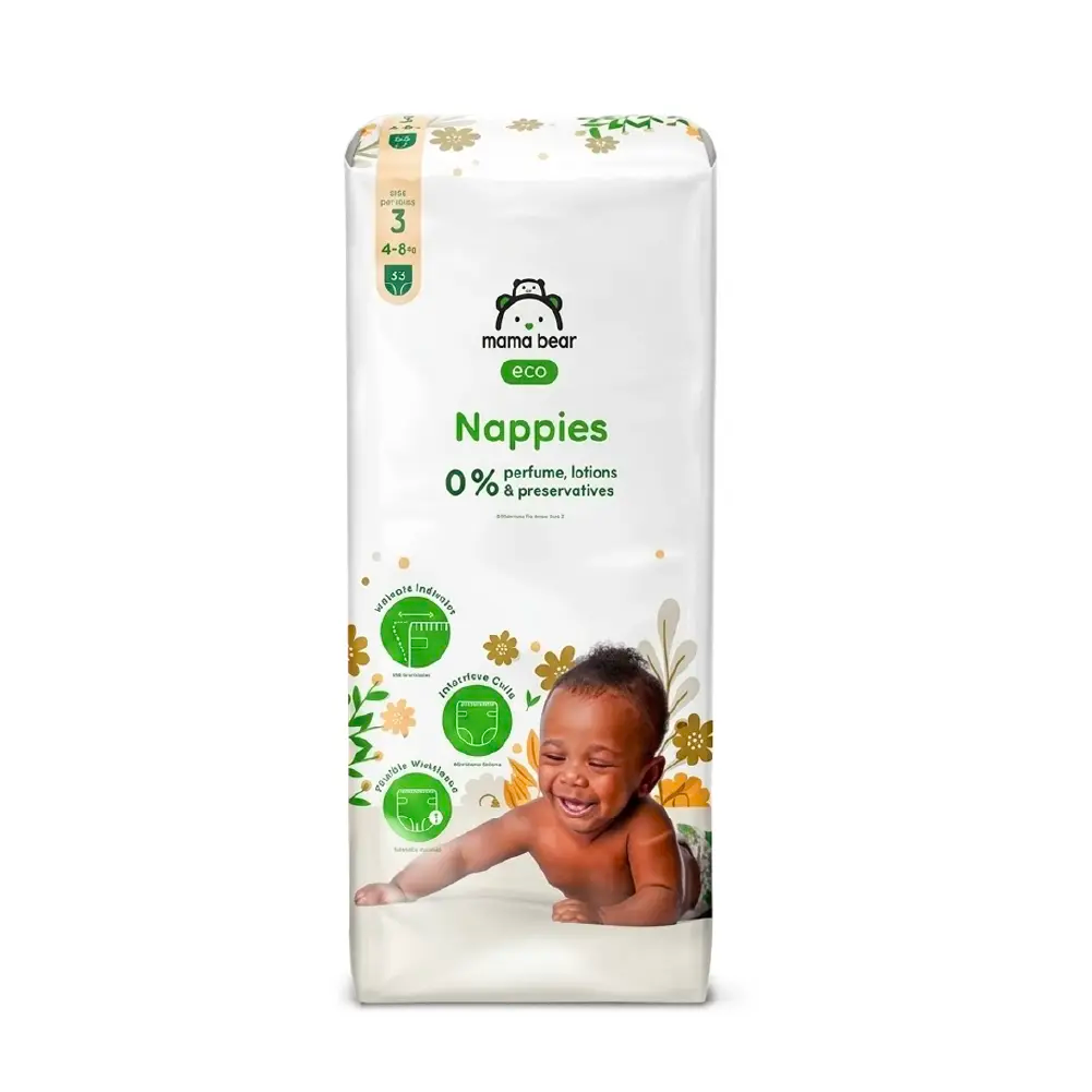 Mama Bear Ecological Diapers Size 3 (4-8Kg) – 52 Units