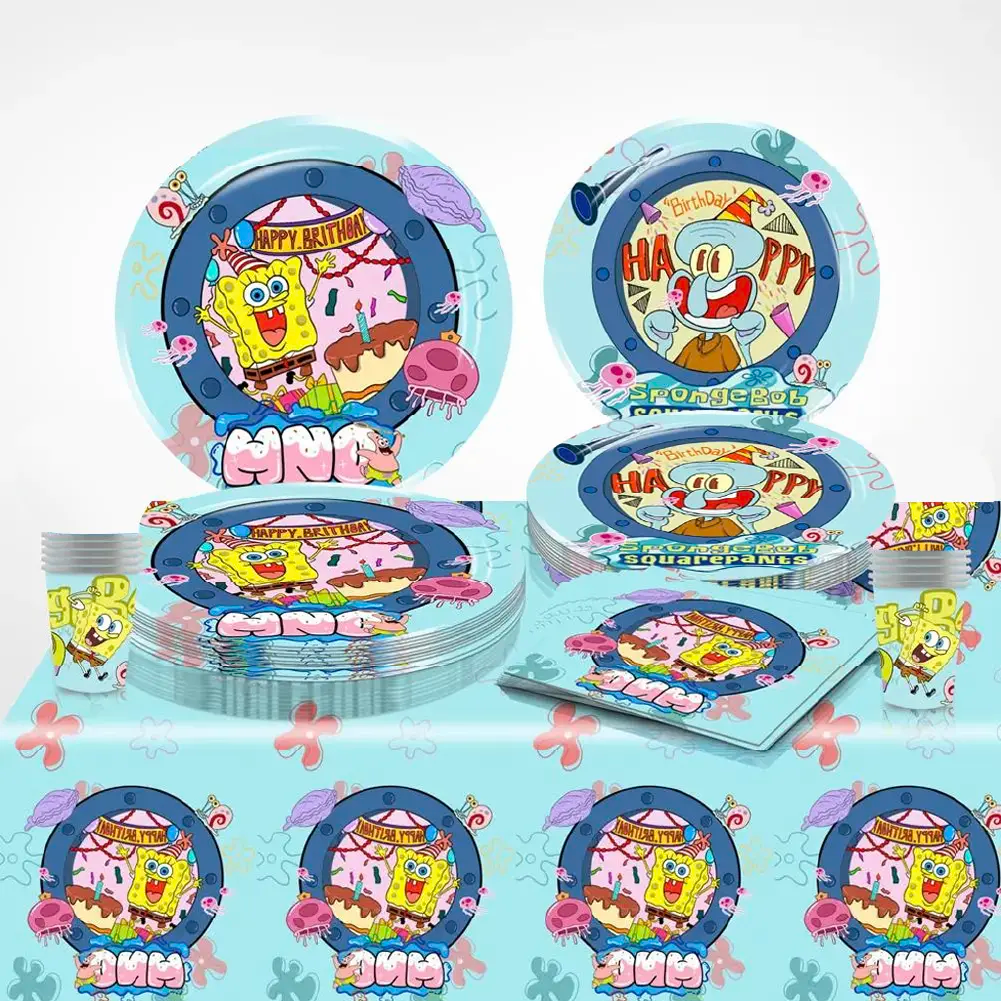 Pack de Cumpleaños 51 Piezas - Bob Esponja
