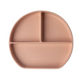 YUMMY Plato de Silicona Multi-Compartimentos con Ventosa 4M+ - Blush