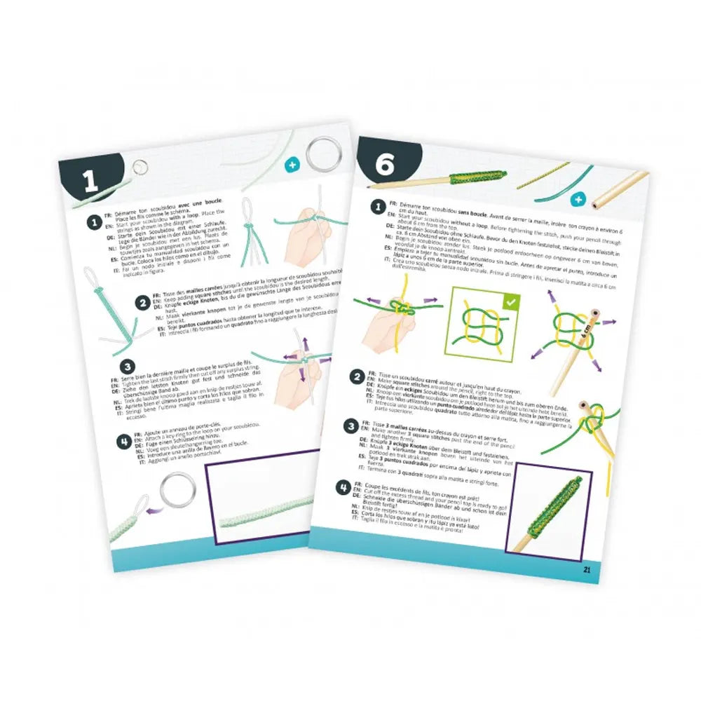 Buki Set Creativo Scoubidous – 6A+