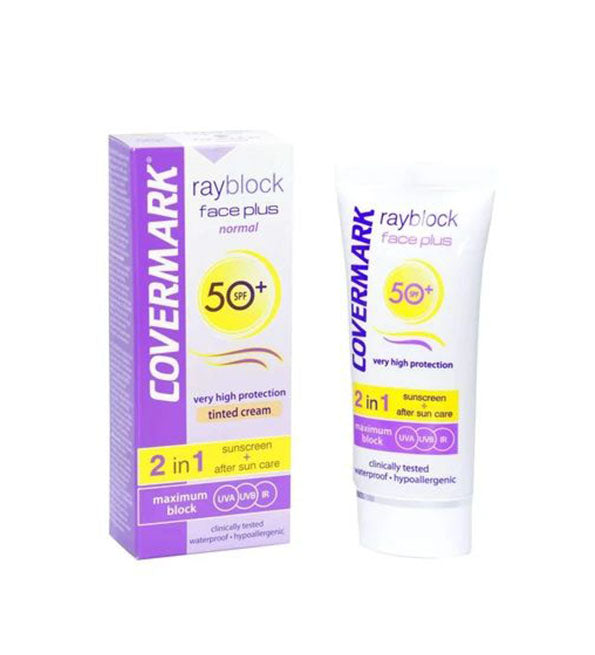 Covermark rayblock face plus Teinte oily acneic spf50+ 50ml