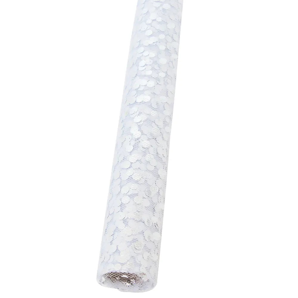 Glitter Table Runner 30 x 300 cm - Silver