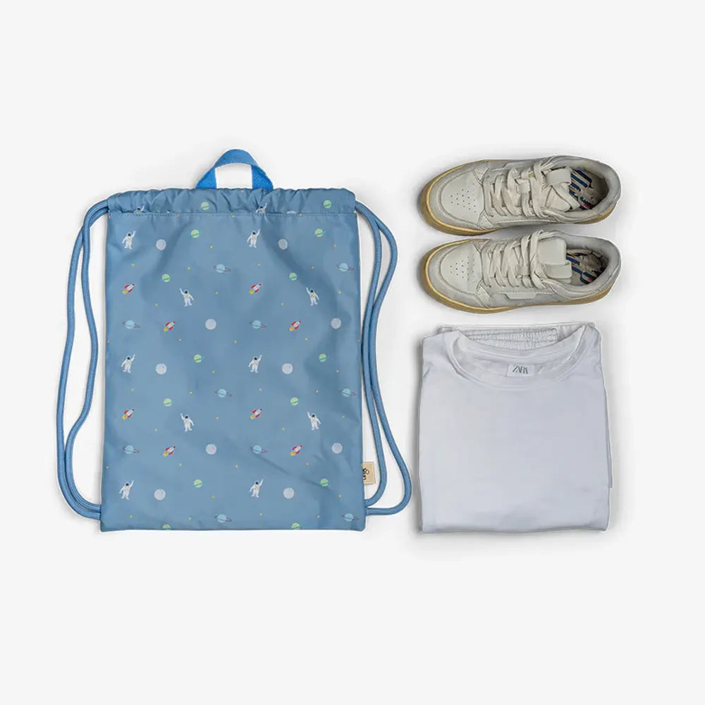 Citron Waterproof Drawstring Bag - Spaceship