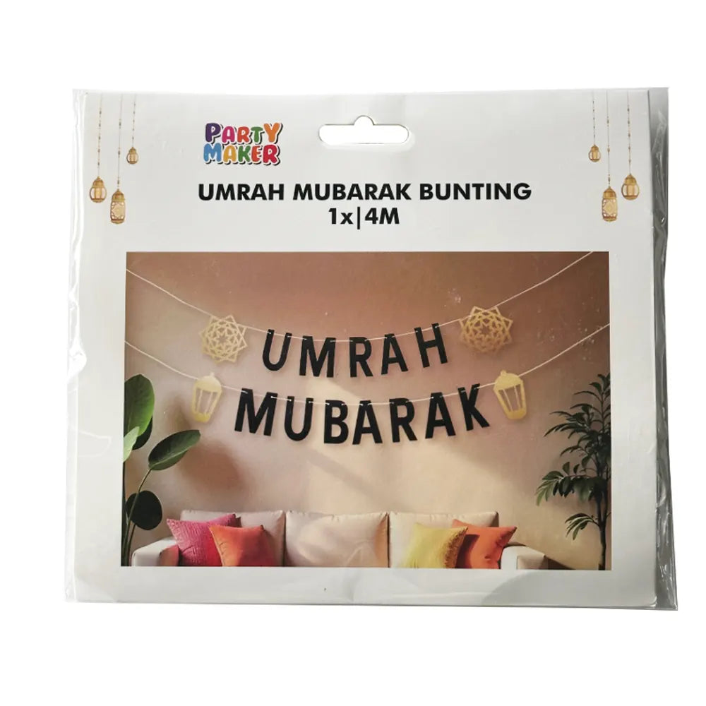 Umrah Mubarak Decorative Garland – 400 cm