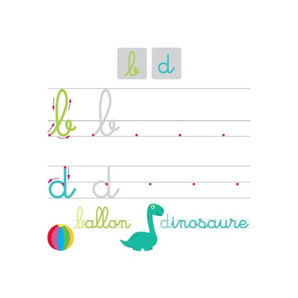 Lowercase Letters – My Wipe-Clean Slate Book - 3-6Y