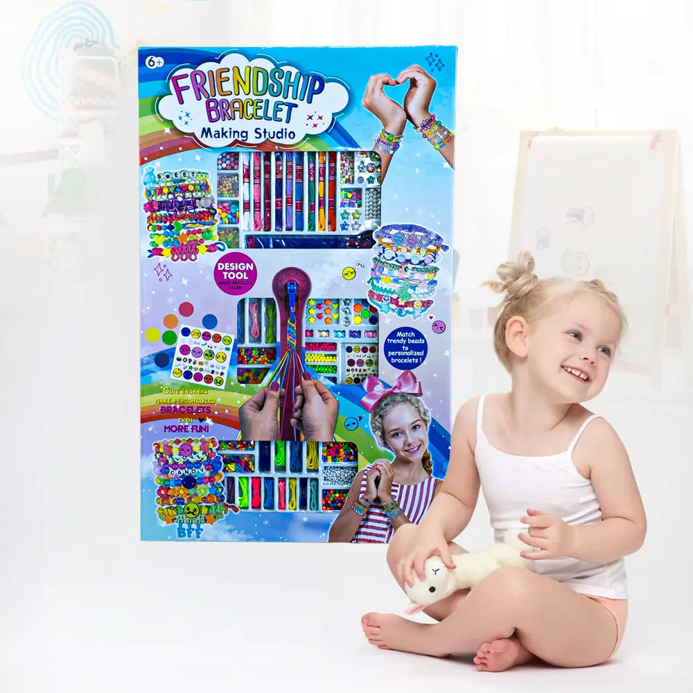Friendship Bracelet Creative Kit – Giant 90 cm Packaging – 6Y+